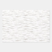 Weiße und cremige rustikale natürliche Birke Barkt Geschenkpapier Set (Vorderseite 2)