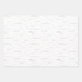 Weiße und cremige rustikale natürliche Birke Barkt Geschenkpapier Set (Vorderseite)