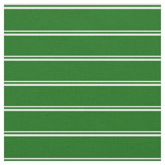 Weiße und dunkelgrüne Streifen Stoff (Nahaufnahme)