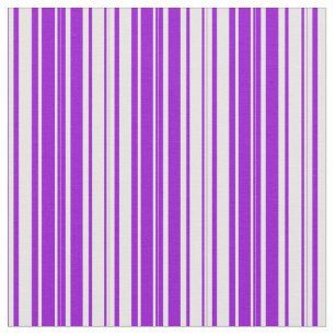 Weiße und dunkle Violette Linde/Streifenmuster Stoff