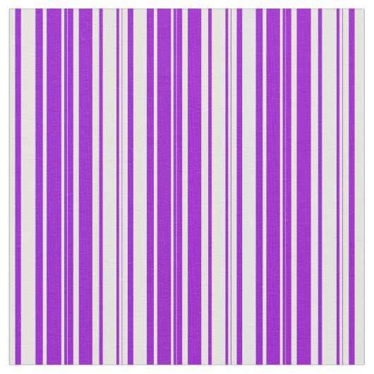 Weiße und dunkle Violette Linde/Streifenmuster Stoff (Nahaufnahme)