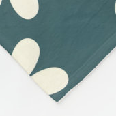 Weiße und gelbe Blume Fleecedecke (Ecke)