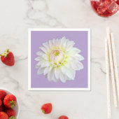 Weiße und gelbe Blume Serviette (Beispiel)