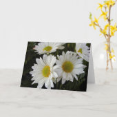 Weiße und gelbe Gänseblümchen-leere Karte (Gelbe Blume)