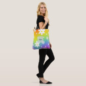 Weiße und gelbe Gänseblümchen Tasche (Am Model)