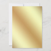 Weiße und goldene Damaske islamische Hochzeit Einladung (Rückseite)