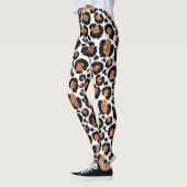 Weiße und goldene Fohlen Geparden oder Leopard Mus Leggings (Links)