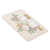 Weiße und goldene Pumpkins Wasserfarbe Magnet (Rechte Seite)