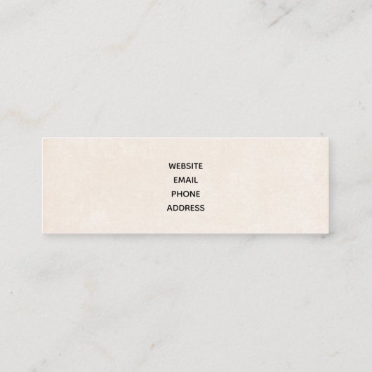 Weiße und goldene Pumpkins Wasserfarbe Mini Visitenkarte (Rückseite)