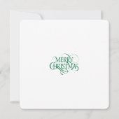 Weiße und goldene Rentiere Flache Grußkarte Karte (Rückseite)