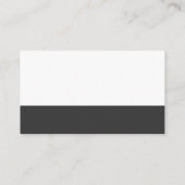 Weiße und graue Farbblöcke Visitenkarte (Rückseite)