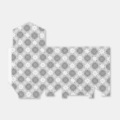 Weiße und graue Folklore Geschenkschachtel (Ungefaltet)