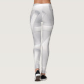 weiße und graue Illusion Leggings (Rückseite)