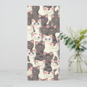Weiße und graue Katzen (Stehend Vorderseite)
