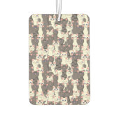 Weiße und graue Katzen Autolufterfrischer (Rückseite)