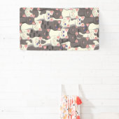 Weiße und graue Katzen Banner (InSitu)