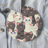 Weiße und graue Katzen Button (Beispiel)