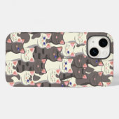 Weiße und graue Katzen Case-Mate iPhone Hülle (Rückseite (Horizontal))