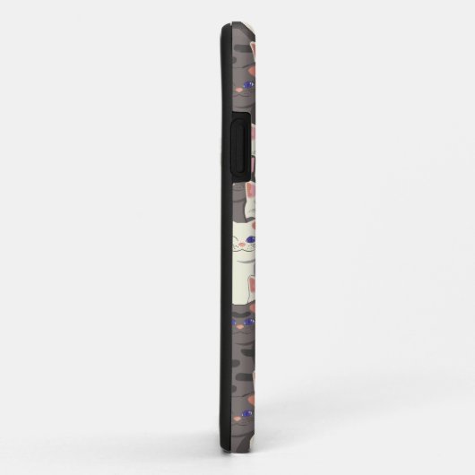 Weiße und graue Katzen Case-Mate iPhone Hülle (Hinten/Rechts)