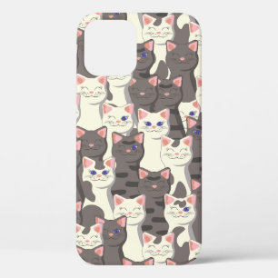Weiße und graue Katzen Case-Mate iPhone Hülle