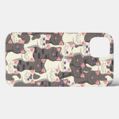 Weiße und graue Katzen Case-Mate iPhone Hülle (Rückseite (Horizontal))