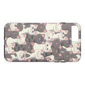 Weiße und graue Katzen Case-Mate iPhone Hülle (Rückseite (Horizontal))