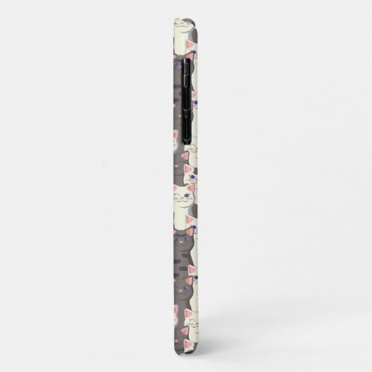 Weiße und graue Katzen Case-Mate iPhone Hülle (Hinten/Links)