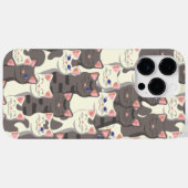 Weiße und graue Katzen Case-Mate iPhone Hülle (Rückseite (Horizontal))