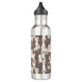 Weiße und graue Katzen Edelstahlflasche (Rechts)