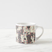 Weiße und graue Katzen Espressotasse (Rechts)