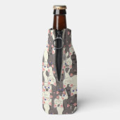 Weiße und graue Katzen Flaschenkühler (Flasche Rückseite)