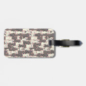 Weiße und graue Katzen Gepäckanhänger (Rückseite horizontal)