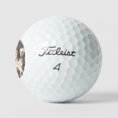 Weiße und graue Katzen Golfball (Logo)