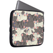 Weiße und graue Katzen Laptopschutzhülle (Vorne Rechts)