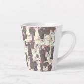 Weiße und graue Katzen Milchtasse (Rechts)