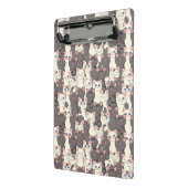 Weiße und graue Katzen Mini Klemmbrett (Gewinkelt2)