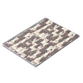 Weiße und graue Katzen Notizblock (Linke Seite)