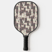Weiße und graue Katzen Pickleball Schläger (Rückseite)