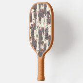 Weiße und graue Katzen Pickleball Schläger (Links)