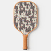 Weiße und graue Katzen Pickleball Schläger (Rückseite)