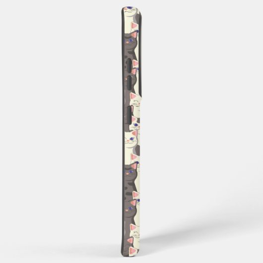 Weiße und graue Katzen Samsung Galaxy Hülle (Rechte Seite)