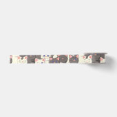 Weiße und graue Katzen Satinband (Vorderseite)