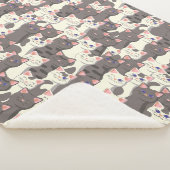 Weiße und graue Katzen Sherpadecke (3/4)