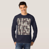 Weiße und graue Katzen T-Shirt (Vorne ganz)