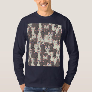Weiße und graue Katzen T-Shirt