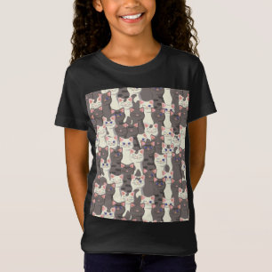 Weiße und graue Katzen T-Shirt