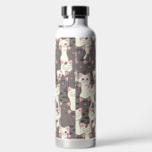 Weiße und graue Katzen Trinkflasche (Rechts)