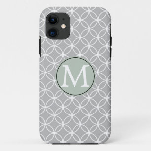 Weiße und graue Kreise Case-Mate iPhone Hülle