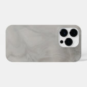 Weiße und graue Marmorfläche iPhone Hülle (Rückseite (Horizontal))