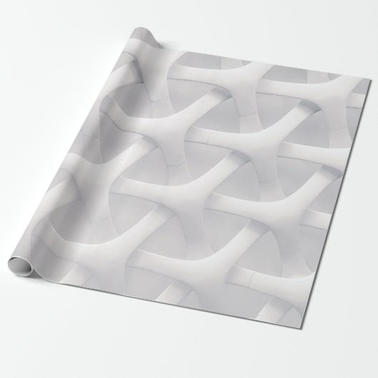 Weiße und graue optische Täuschung Geschenkpapier (Ungerollt)